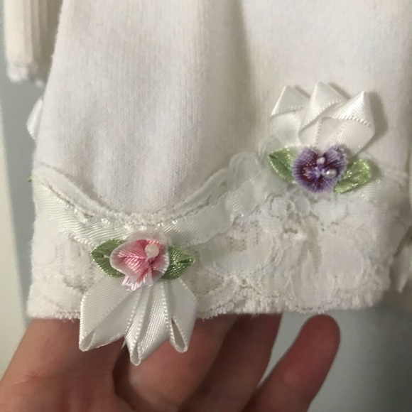 Soft feel no Itch Cotton Cardigan/Top Pretty Vintage classic quality - Picture 2 of 16